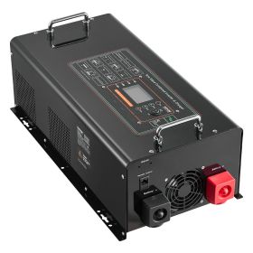 VEVOR Pure Sine Wave Inverter Charger, 4000 Watt, DC 24V to AC 120V Power Inverter with LCD Display, Remote Control